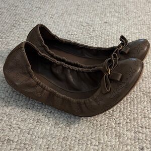 Louis Vuitton Dark Brown Ballet Flats